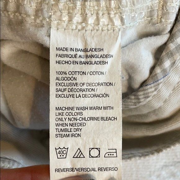 IZOD Cargo Shorts 38 Gray Blur Plaid - Picture 13 of 13